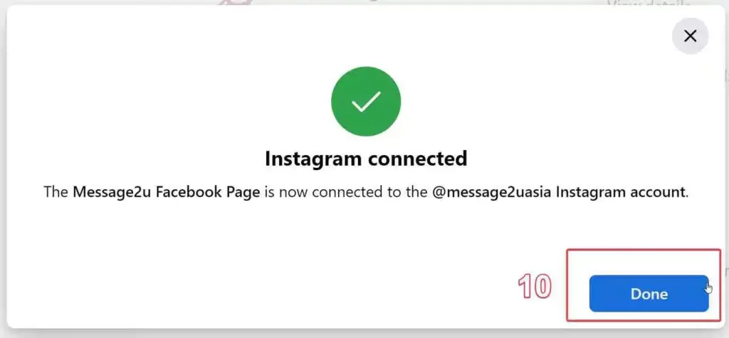 Successfully Connected with Instagram Business Account to Facebook Fan Page
