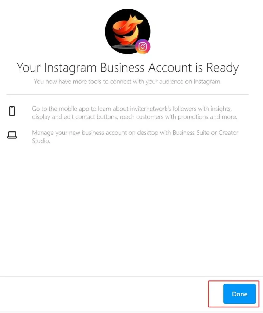 Your Instagram Account is Ready